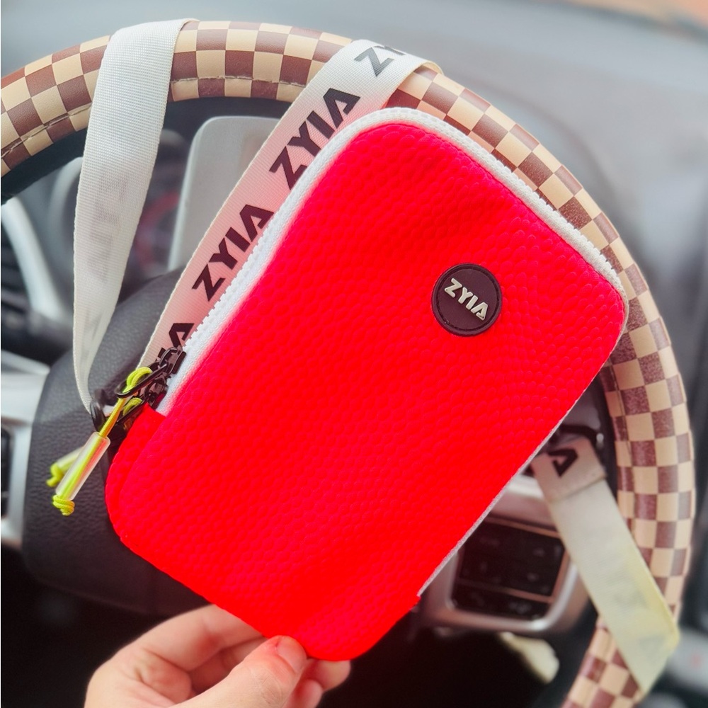 ZYIA Neon Red Phone Pouch